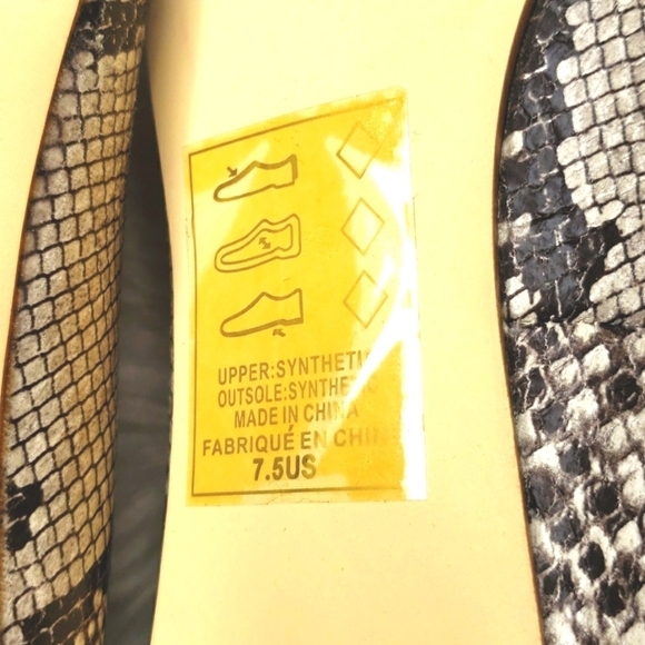 Signature by Shoe dazzle Aundrea Snake print heels 7.5 NEW NWT - Picture 10 of 12